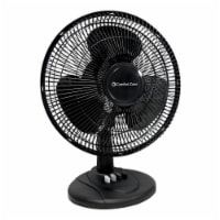 Comfort Zone Oscillating Table Fan - Black