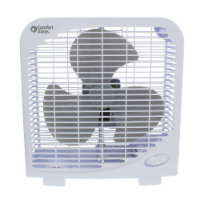 Comfort Zone White Portable Box Fan