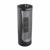 Comfort Zone® Desktop Tower Fan - Black/Grey Perspective: Main