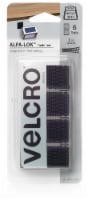 VELCRO® Brand Alfa-Lok Fasteners - 6 Pack - Black