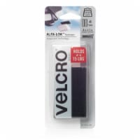 VELCRO® Brand Alfa-Lok Fastener Strips - 4 Pack - Black