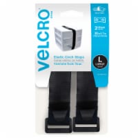 VELCRO® Brand Large Elastic Cinch Straps - Black