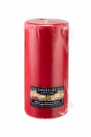 Candle-lite Apple Cinnamon Crisp Pillar Candle - Red Perspective: Main