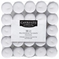 Candle-lite™ Unscented Tea Light Candles - White Perspective: Main