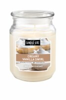 Candle-Lite® 18 oz Creamy Vanilla Swirl Jar Candle