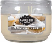 Candle-lite® Creamy Vanilla Swirl Jar Candle