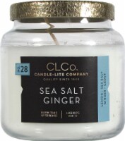 Candle-lite CLCo™ No. 28 Sea Salt Ginger Glass Jar Candle - White