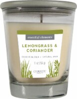 Candle-lite® Essential Elements® Lemongrass and Coriander Glass Jar Candle Perspective: Main