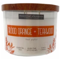 Candle-lite® Essential Elements® Blood Orange & Teakwood Glass Jar Candle