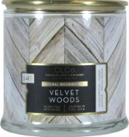 Candle-lite CLCo™ No. 49 Velvet Woods Natural Wooden Wick Glass Jar Candle - White Perspective: Main