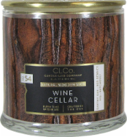 Candle-lite CLCo™ Wine Cellar Natural Wooden Wick Glass Jar Candle - White