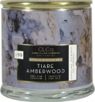 Candle Lite Tiare Amber Wood Wick Candle Perspective: Main