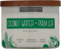 Candle-lite® Essential Elements® Jar Candle - Coconut Water & Palm Leaf Perspective: Main