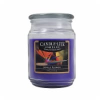 Candle-Lite® Jungle Flower Glass Jar Candle Perspective: Main