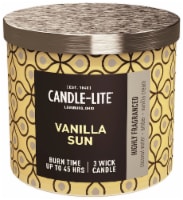 Candle-lite Vanilla Sun Jar Candle - White Perspective: Main