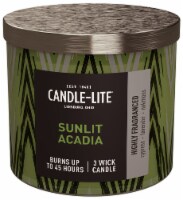 Candle-lite Sunlit Acadia 3-Wick Glass Jar Candle - Green Perspective: Main