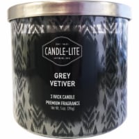 Candle-lite Grey Vetiver Jar Candle - Gray Perspective: Main