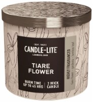 Candle-lite Tiare Flower Jar Candle - White Perspective: Main