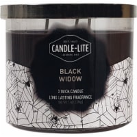 Candle-lite Black Widow 3 Wick Candle - Black Perspective: Main
