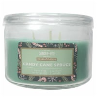 Candle-lite Limited Edition 3-Wick Scented Candle - Candy Cane Spruce Perspective: Main