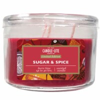 Candle-lite Limited Edition Sugar & Spice Jar Candle - Red Perspective: Main