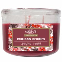 Candle-lite Limited Edition Crimson Berries Jar Candle - Red Perspective: Main