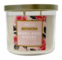 Candle-lite Hugs and Kisses 3-Wick Candle - White Perspective: Main