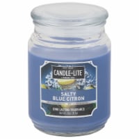 Candle-lite® Salty Blue Citron Scented Jar Candle Perspective: Main