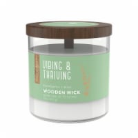 Candle-lite® Essential Elements® Wooden Wick Vibing & Thriving Jar Candle
