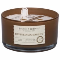 Candle-lite Rugged & Refined® Refined Mahogny Natural Wax Blend Candle Perspective: Main