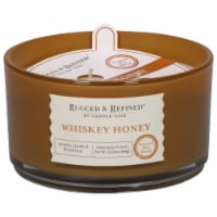 Candle-lite Rugged & Refined® Whiskey Honey Natural Wax Blend Jar Candle Perspective: Main