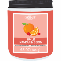 Candle-lite Jar with Screw Top Lid Sunlit Mandarin Berry Perspective: Main