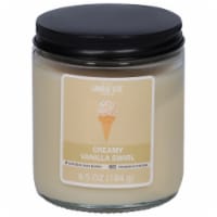 Candle-lite® Creamy Vanilla Swirl Jar Candle Perspective: Main