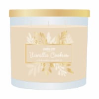 Candle-Lite Vanilla Cookies 3 Wick Jar Gold Lid Candle
