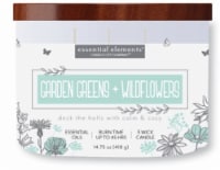 Essential ElementsGarden Greens & Wildflowers 3 Wick Candle Perspective: Main
