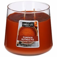 Candle-lite Pumpkin Nutmeg Pie 2 Wick Tapered Jar Candle