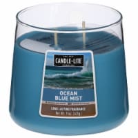 Candle-lite 2 Wick Tapered Jar Candle - Ocean Blue Mist Perspective: Main