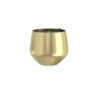 Candle-lite Gold Metal Lakeside Spruce Jar Candle Perspective: Main