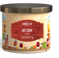Candle-Lite 3 Wick Candle Hot Cider Perspective: Main