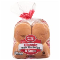 Village Hearth Classic White Hamburger Buns