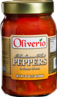 Oliverio Medium Hot Peppers with Sauce Olvero Perspective: Main