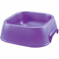 Westminster Pet Ruffin' it Plastic Rounded Square Small Pet Food Bowl 01116
