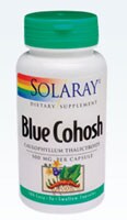 Solaray Blue Cohosh Root Capsules 500 mg Perspective: front