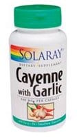 Solaray Cayenne with Garlic Capsules 540mg