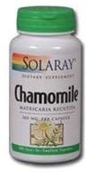 Solaray Chamomile Capsules 360mg Perspective: front