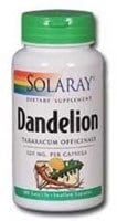 Solaray Dandelion Root Capsules Perspective: front