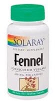 Solaray Fennel Capsules 450mg Perspective: front