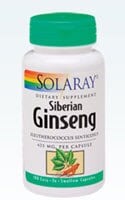 Solaray Eleuthero Capsules 425mg Perspective: front
