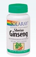 Solaray Eleuthero Capsules 425mg Perspective: front