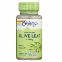 Solaray True Herbs Olive Leaf 410 mg 100 Veg Caps Perspective: Main